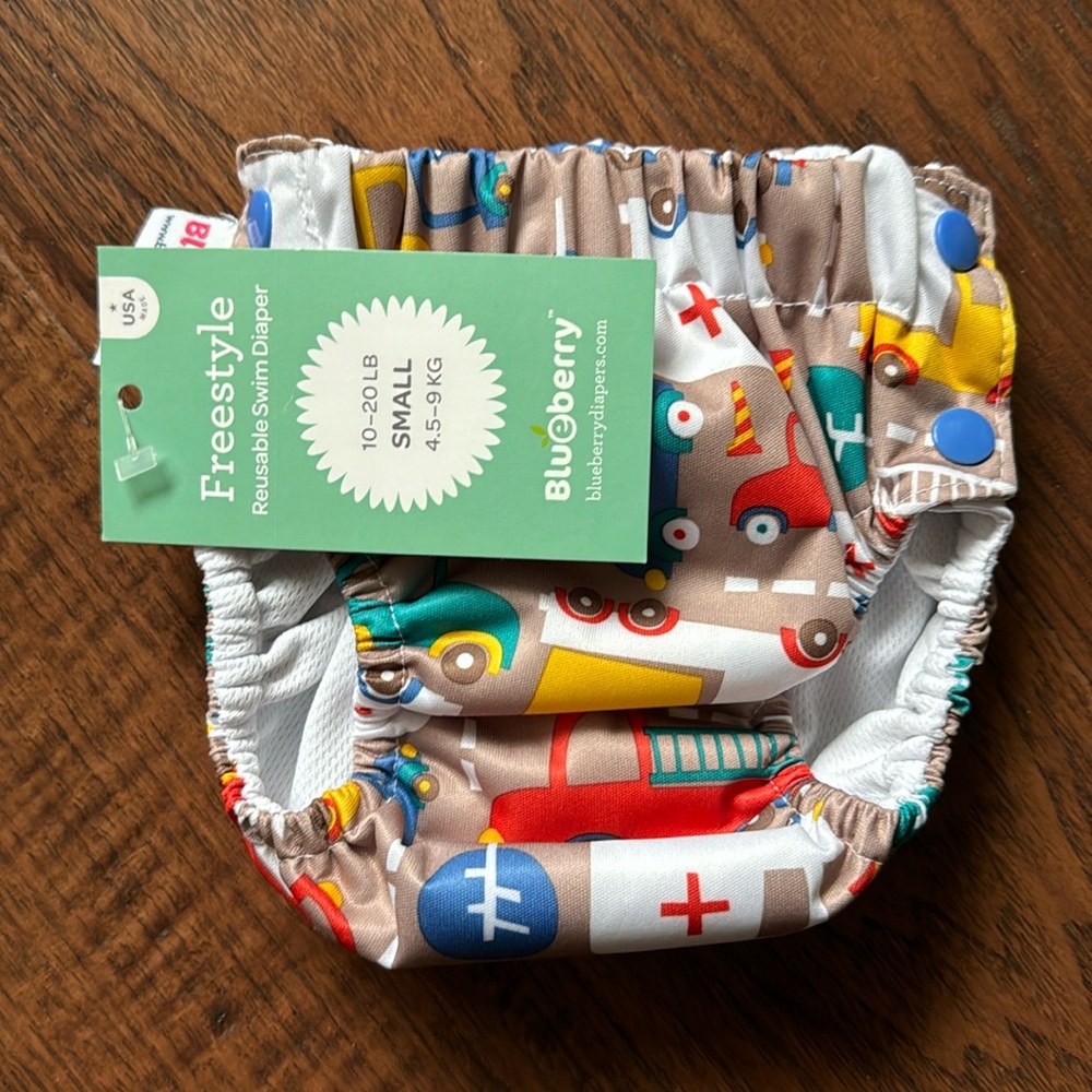 Blueberry Freestyle Reusable Swim Diaper
